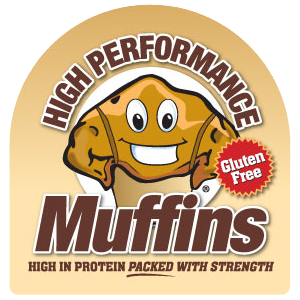 Logo created for High Performance Muffins product.