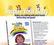 Magazine ad design for Baby Hands Productions "My Baby Can Talk".