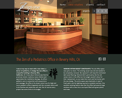 Web site design for ZdesignOne in California.